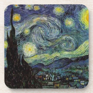 Dessous-de-verre Starry night Rhone par Van Gogh