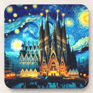 Dessous-de-verre Starry Sagrada Familia Barcelona