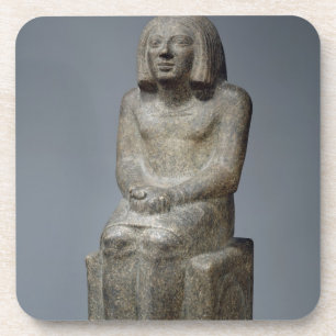 Dessous-de-verre Statue d'Ankh, prêtre de Horus, pe dynastique tô