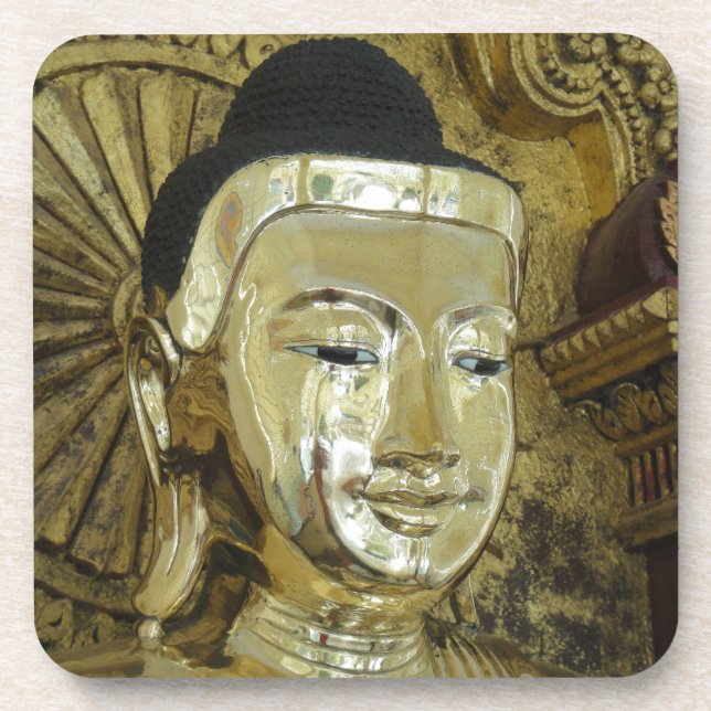 Dessous-de-verre Statue de Golden Bouddha Inspirational Love (Devant)