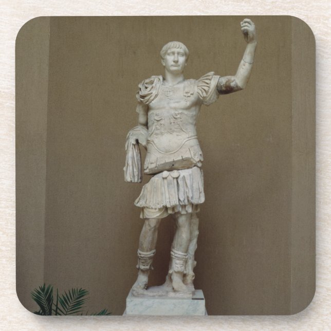 Dessous-de-verre Statue de l'empereur Trajan (ANNONCE 53-117) (Devant)