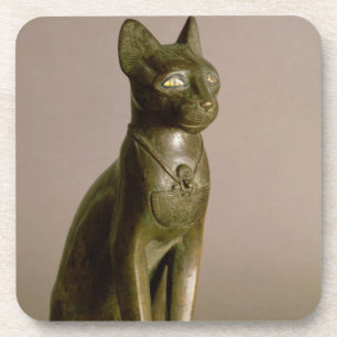 Dessous-de-verre Statuette d'un chat représentant la déesse Baste