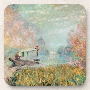 Dessous-de-verre Studio de bateau de Claude Monet sur la Seine