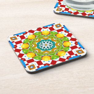 Dessous-de-verre Style italien, carrelage, majolica Tout-sur-impres