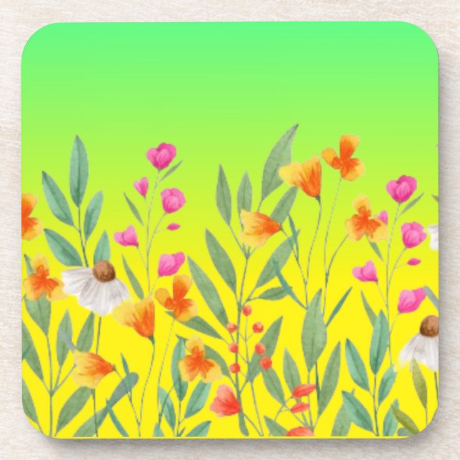Dessous-de-verre Sublimation fleur sauvage,-23439 (Devant)