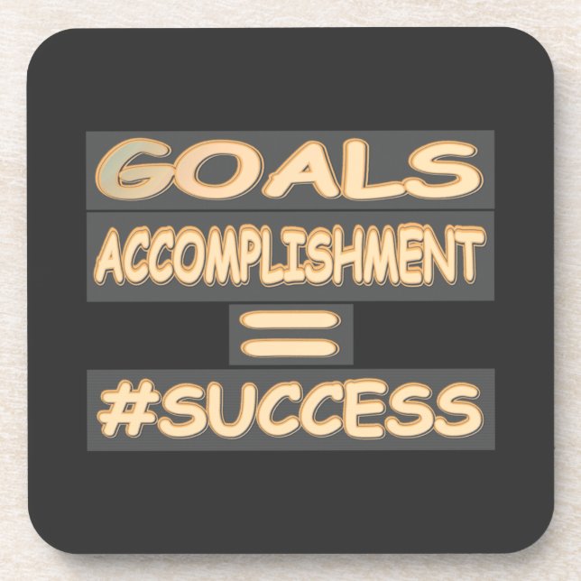 Dessous-de-verre "SUCCESS EQUATION" Mignonne conception. Commandez  (Devant)