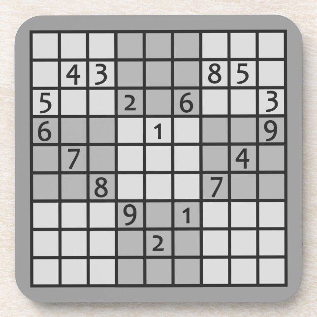 DESSOUS DE VERRE SUDOKU (Devant)