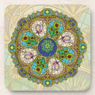 Dessous-de-verre Summer Nouveau Square Coaster