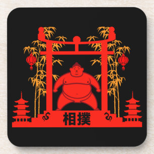 Dessous-de-verre Sumo Wrestler