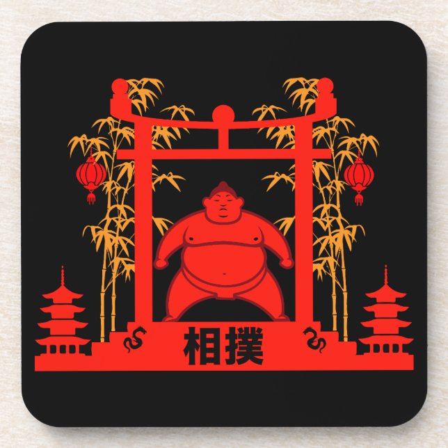 Dessous-de-verre Sumo Wrestler (Devant)