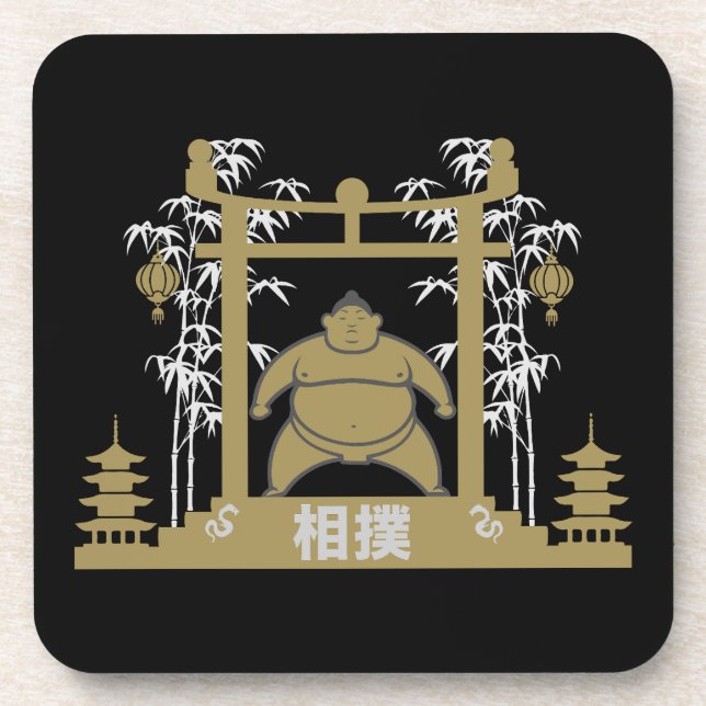 Dessous-de-verre Sumo Wrestler (Devant)