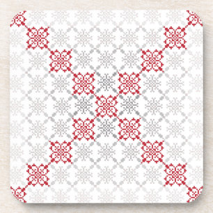 Dessous-de-verre SUN traditionnel letton motif géométrique II