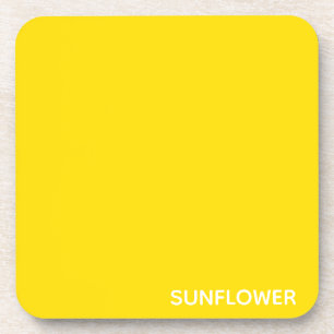 Dessous-de-verre Sunflower jaune Nom de la couleur