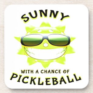 Dessous-de-verre Sunny avec une chance de PickleBall