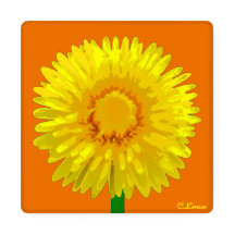 dessous de verre "Sunshine Flower" design.