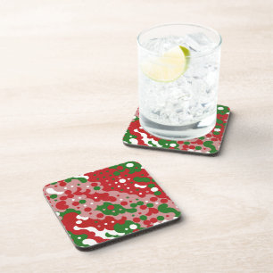 Dessous-de-verre Super Funky Mod Retro Motif de Noël