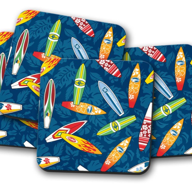 Dessous-de-verre Surboard Novelty Summer | Ensemble de Dessous de v (Créateur téléchargé)