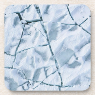 Dessous-de-verre Surface de glace fissurée (Style 1) Peinture à l'h