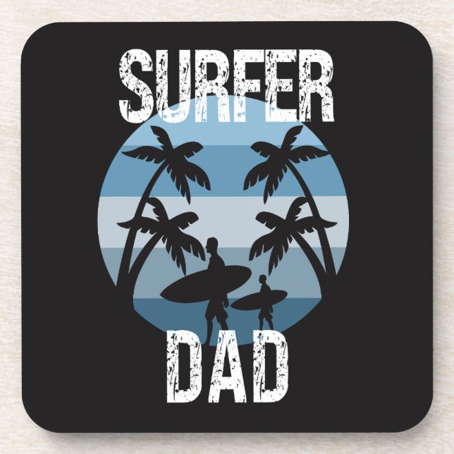 Dessous-de-verre Surfer papa (Devant)