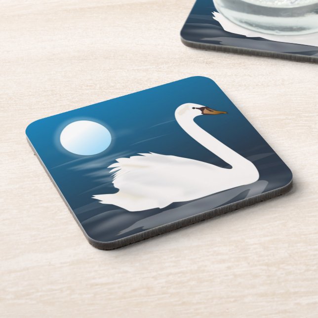 DESSOUS-DE-VERRE SWAN BLANC (Côté gauche)