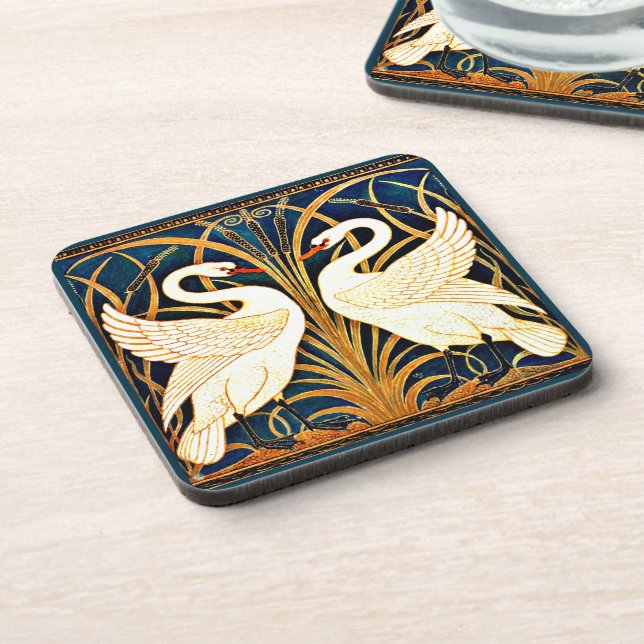 Dessous-de-verre Swan et Rush et Iris, (Côté gauche)