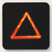 Symbole d'alchimie d'élément de feu lame