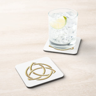 Dessous-de-verre Symbole de la Sainte Trinité "3D" d'or 2