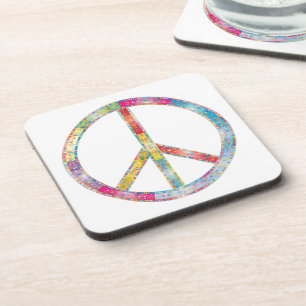 Dessous-de-verre SYMBOLE DE PAIX Coloré