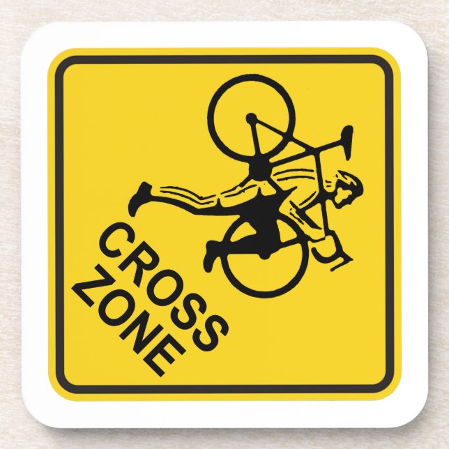 DESSOUS-DE-VERRE SYMBOLE DE ROUTE DE LA ZONE CYCLORIQUE (Devant)