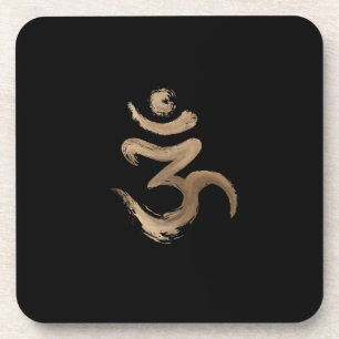Dessous-de-verre Symbole OM - Brosse d'or