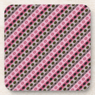 Dessous-de-verre SYMBOLES petite impression rose