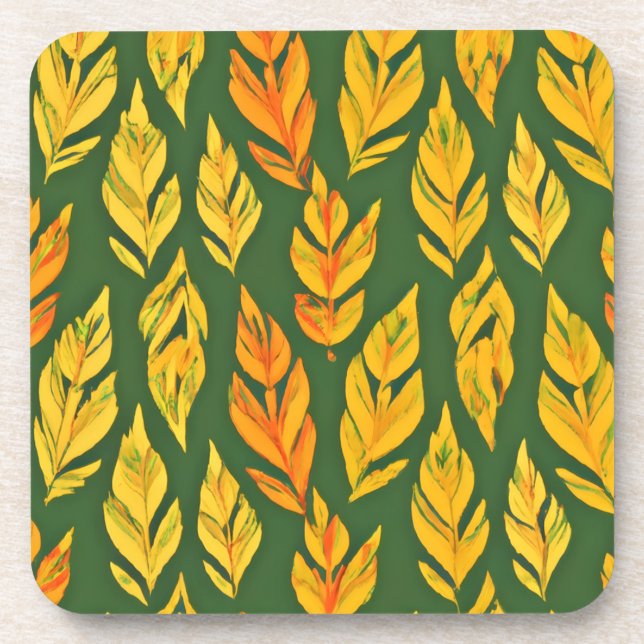 Dessous-de-verre Symphonie de la feuille automnale (Devant)