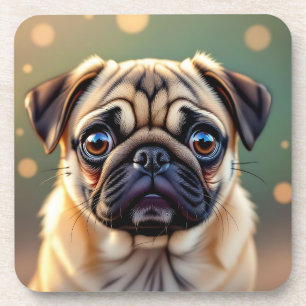 Dessous-de-verre T Pug Adorable en gros plan Chien Mignon