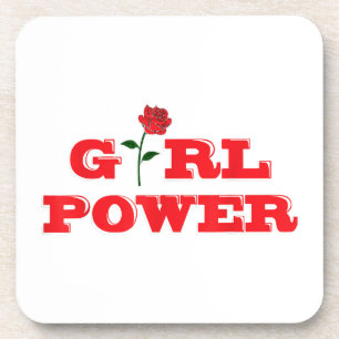 Dessous-de-verre T-shirt Girl Power - Femmes féministes fantastique