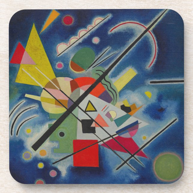 Dessous-de-verre Tableau bleu de Kandinsky (Devant)