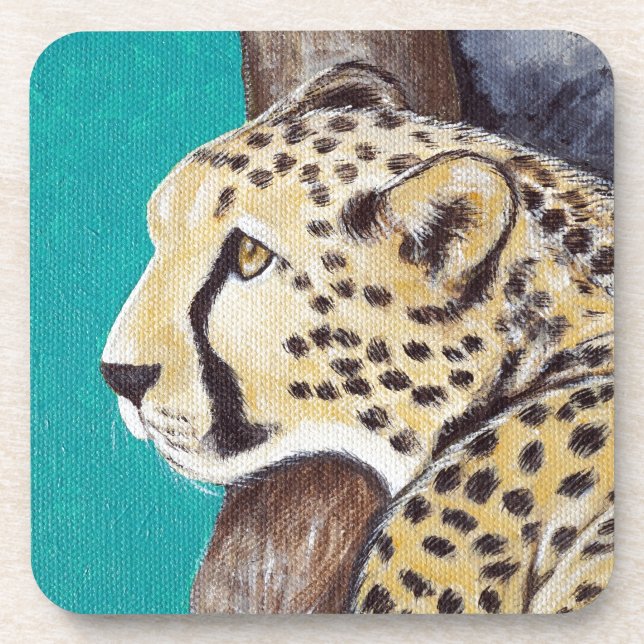 Dessous-de-verre Tableau Cheetah (Devant)