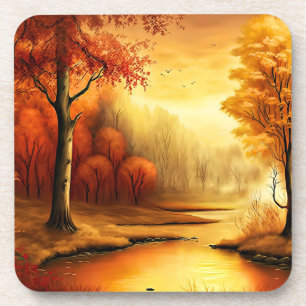 Dessous-de-verre Tableau Paysage Automne-87546
