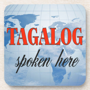 Dessous-de-verre Tagalog spoken here cloudy earth
