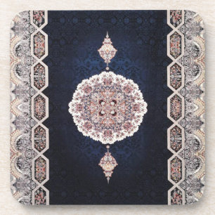 Dessous-de-verre Tapis bleu antique Turc Tapis