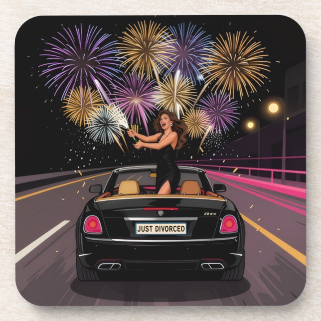 Dessous-de-verre Tapis de célébration de divorce (Devant)