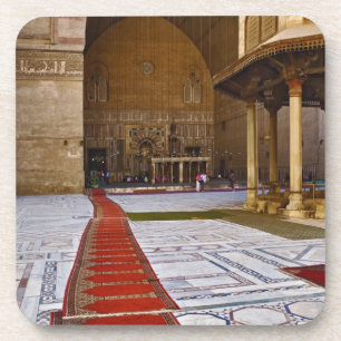 Dessous-de-verre Tapis de prière menant à une mosquée islamique, Le