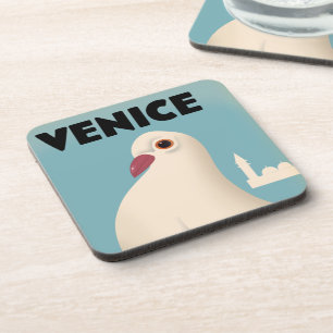 Dessous-de-verre Tapis de souris affiche de voyage style vintage Ve