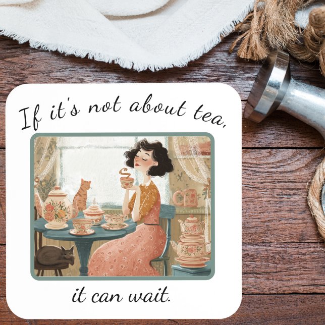 Dessous-de-verre Tapis de souris en plastique rigide de style rétro (Plastic coaster front)