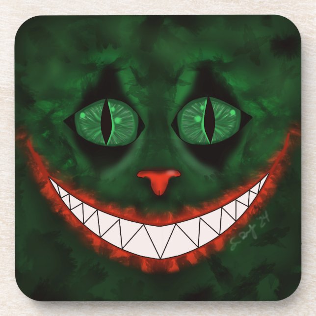Dessous-de-verre Tapis de souris Joker Cheshire (Devant)