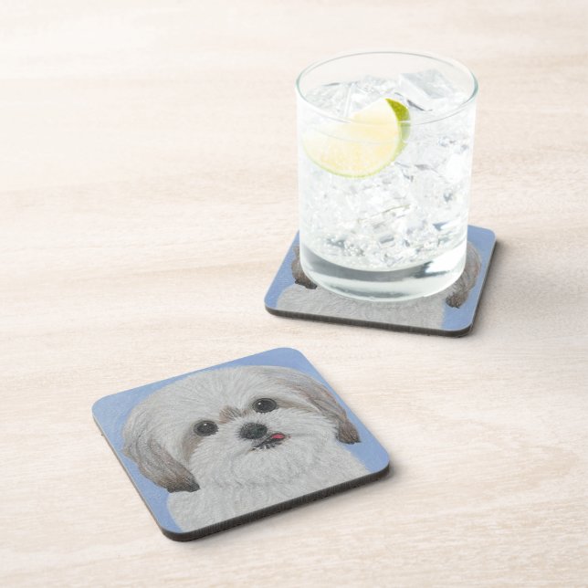 Dessous-de-verre Tapis de souris Malshi doux ours (Côté Droit)