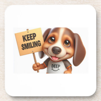 Dessous-de-verre Tapis de souris Sourire de Chien Mignon