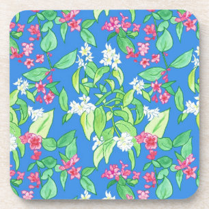 Dessous-de-verre Tapis de table à dos de liège rose et blanc en fle