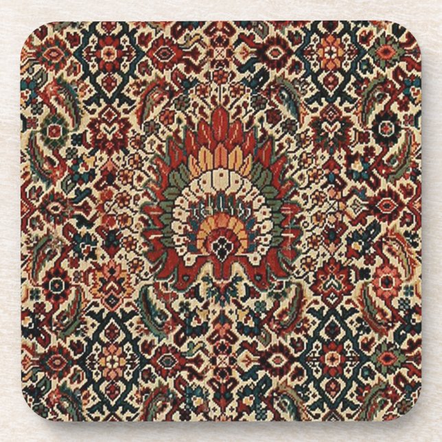 Dessous-de-verre Tapis persan turc oriental antique (Devant)