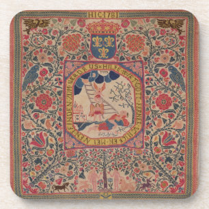 Dessous-de-verre Tapis tricoté à la main dépeignant le rêve de