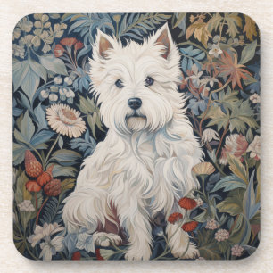 Dessous-de-verre Tapisserie du jardin Westie à William Morris